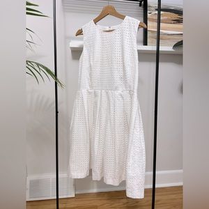 White eyelet dress